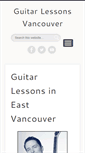 Mobile Screenshot of guitarlessonsvancouver.ca